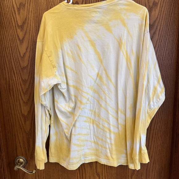 PINK Yellow Tie-Dye Long Sleeve Shirt - Picture 4 of 5